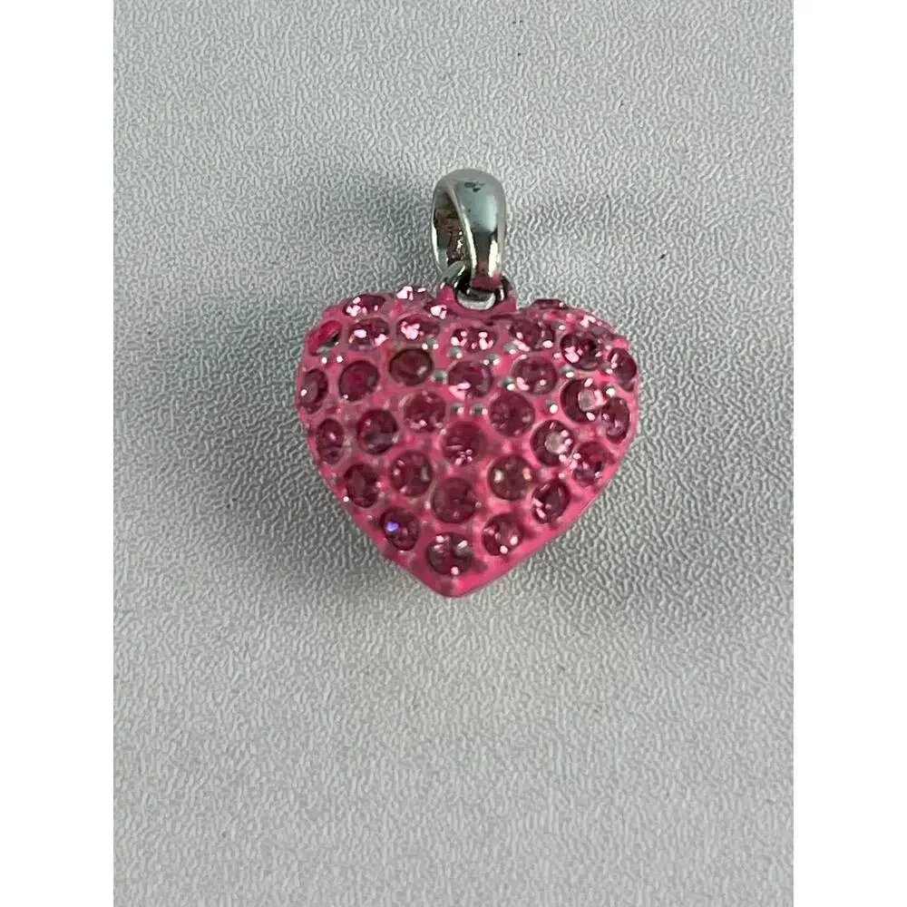 Y2K VTG and Modern Heart Jewelry Lot Rhinestone Pendants Earrings Brooches Craft